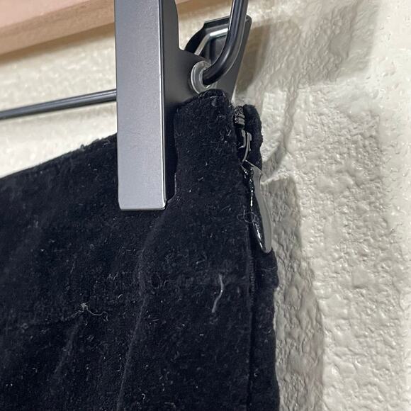 Vintage Y2k Boden Black Velvet Skirt Whimsigoth Visual Kei Forest Nymphette 2 - Picture 3 of 6